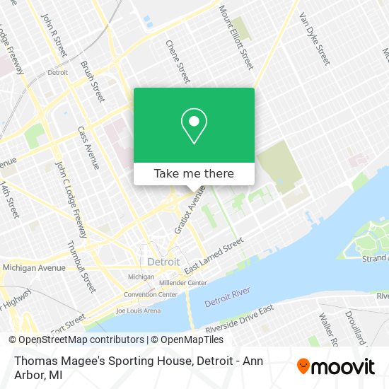 Thomas Magee's Sporting House map