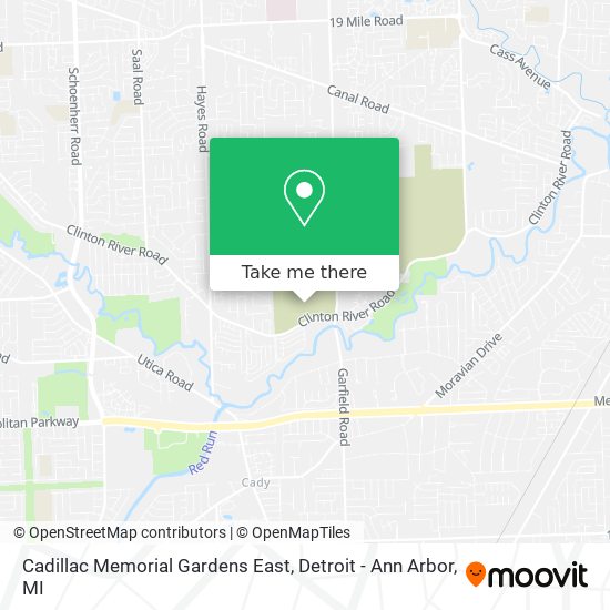Mapa de Cadillac Memorial Gardens East