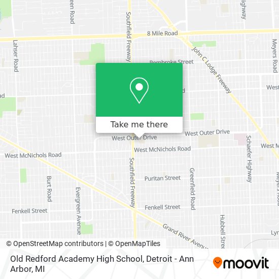 Mapa de Old Redford Academy High School