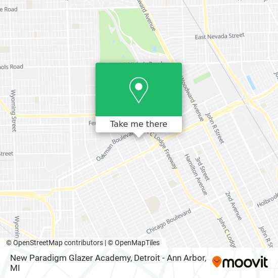 Mapa de New Paradigm Glazer Academy