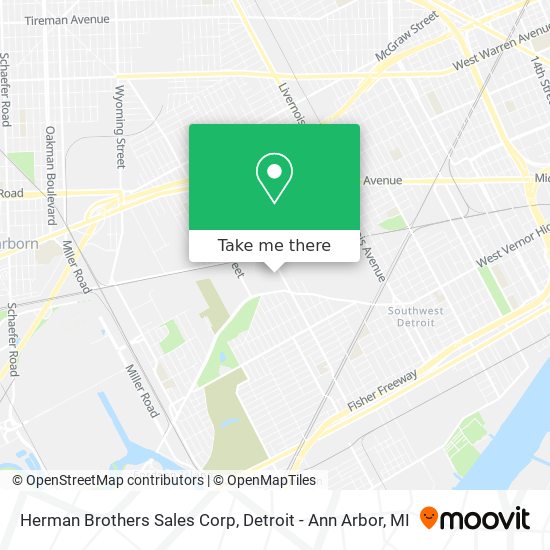 Herman Brothers Sales Corp map