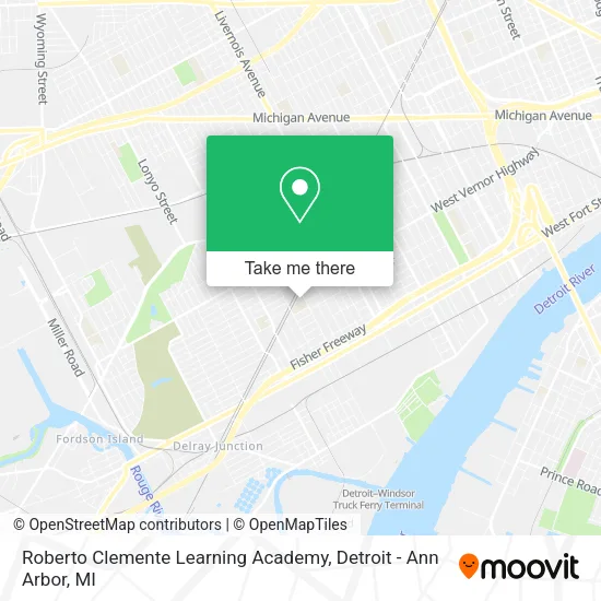 Roberto Clemente Learning Academy map