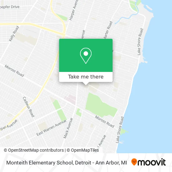 Monteith Elementary School map