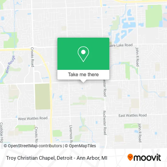 Troy Christian Chapel map