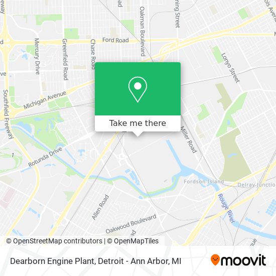 Dearborn Engine Plant map