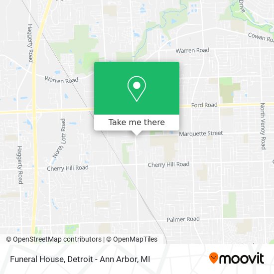 Funeral House map