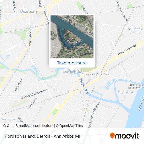 Mapa de Fordson Island