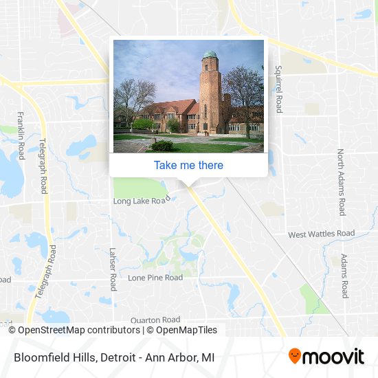 Mapa de Bloomfield Hills