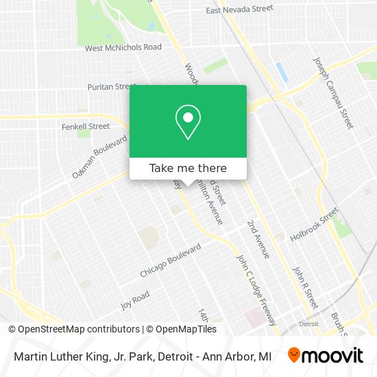 Martin Luther King, Jr. Park map