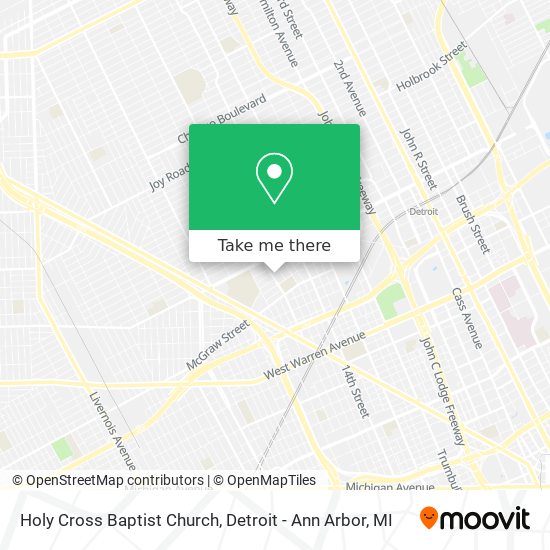 Holy Cross Baptist Church map