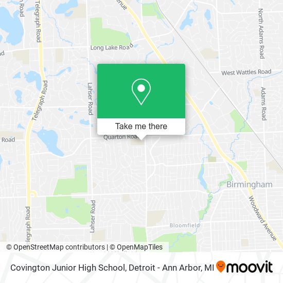 Mapa de Covington Junior High School