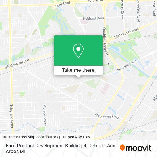 Ford Product Development Building 4 map