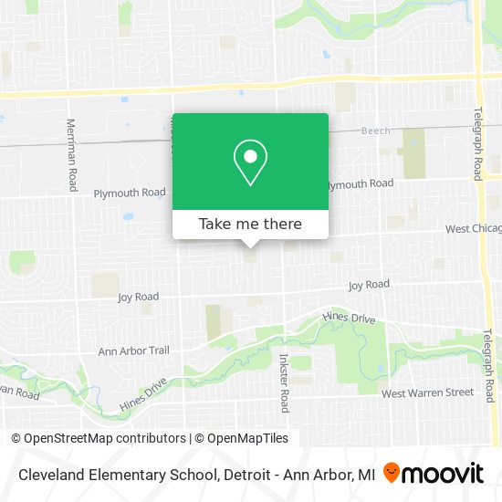 Mapa de Cleveland Elementary School