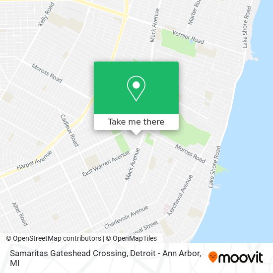 Samaritas Gateshead Crossing map