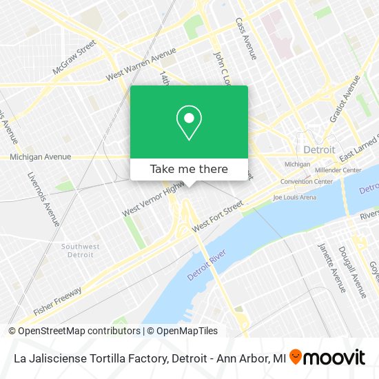 La Jalisciense Tortilla Factory map