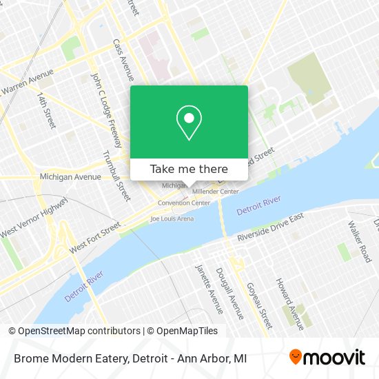 Brome Modern Eatery map