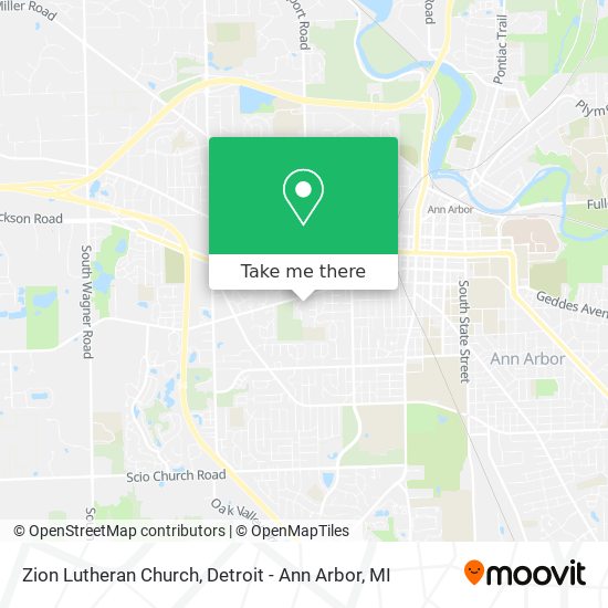 Mapa de Zion Lutheran Church