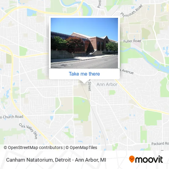 Canham Natatorium map