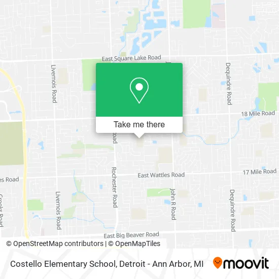 Costello Elementary School map