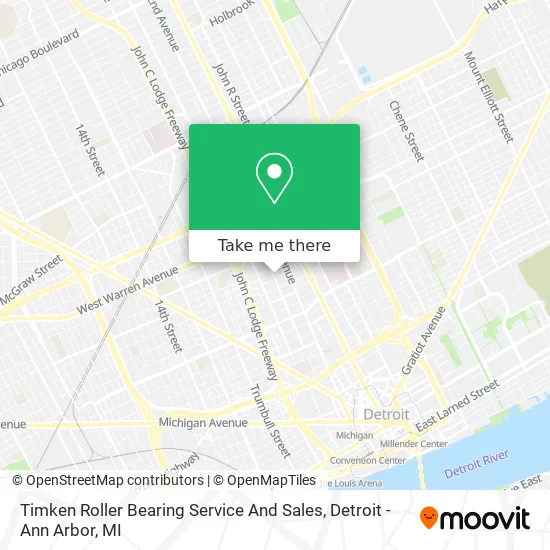 Timken Roller Bearing Service And Sales map