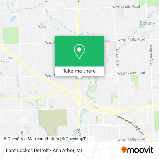 Mapa de Foot Locker