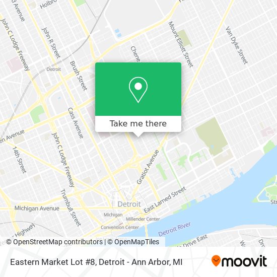 Mapa de Eastern Market Lot #8