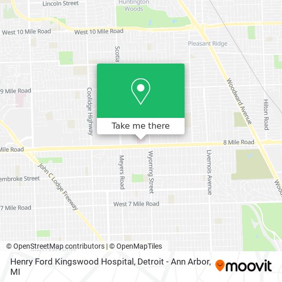 Mapa de Henry Ford Kingswood Hospital