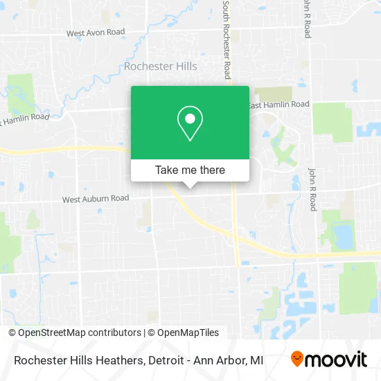 Rochester Hills Heathers map
