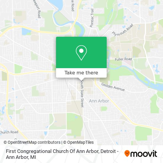 Mapa de First Congregational Church Of Ann Arbor