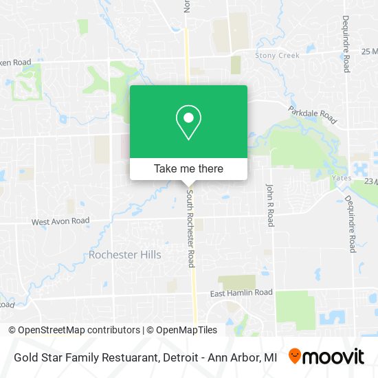 Gold Star Family Restuarant map
