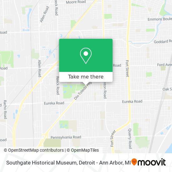 Southgate Historical Museum map