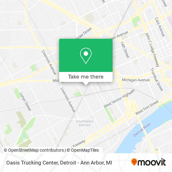 Oasis Trucking Center map