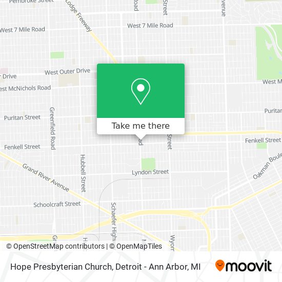 Hope Presbyterian Church map