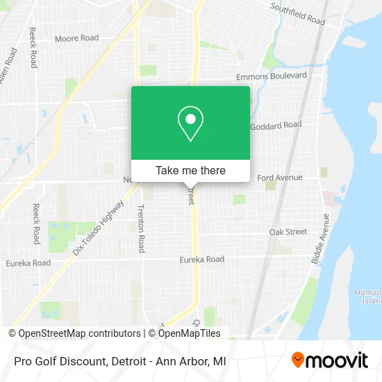 Pro Golf Discount map