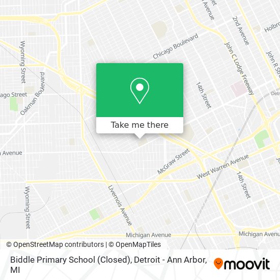 Mapa de Biddle Primary School (Closed)