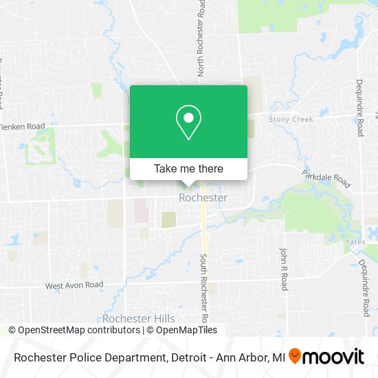 Rochester Police Department map