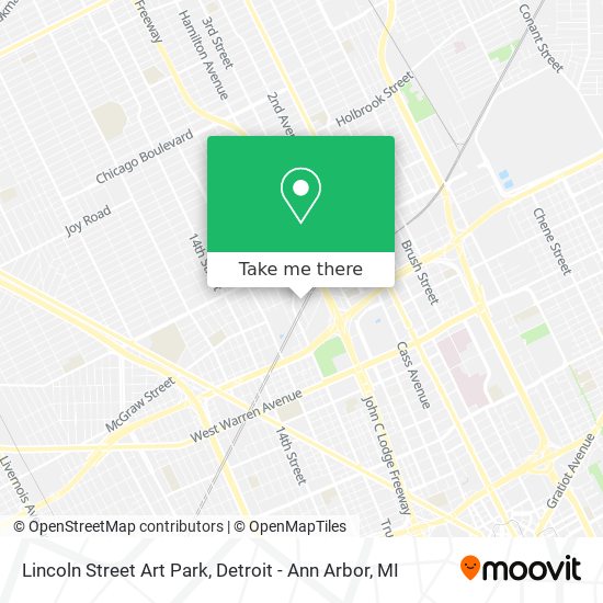 Mapa de Lincoln Street Art Park