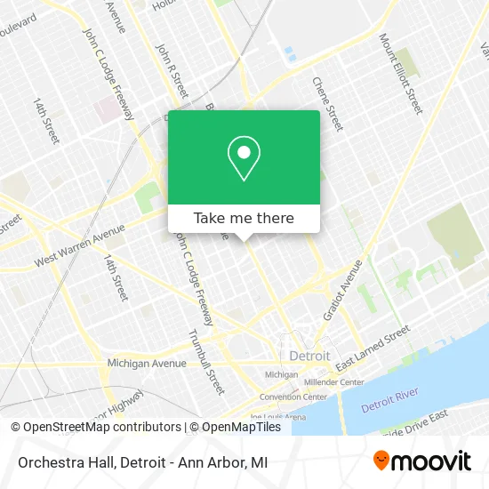 Orchestra Hall map