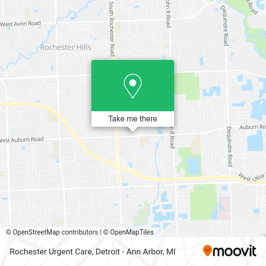 Rochester Urgent Care map