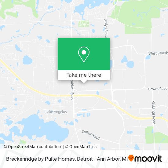 Breckenridge by Pulte Homes map