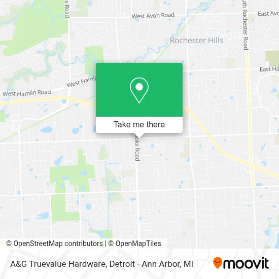A&G Truevalue Hardware map