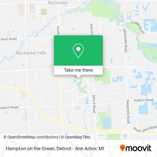Hampton on the Green map