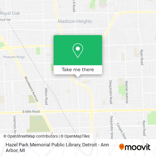 Mapa de Hazel Park Memorial Public Library