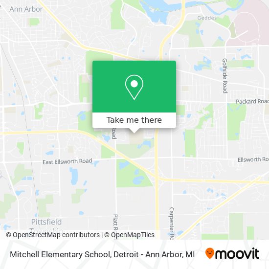 Mitchell Elementary School map