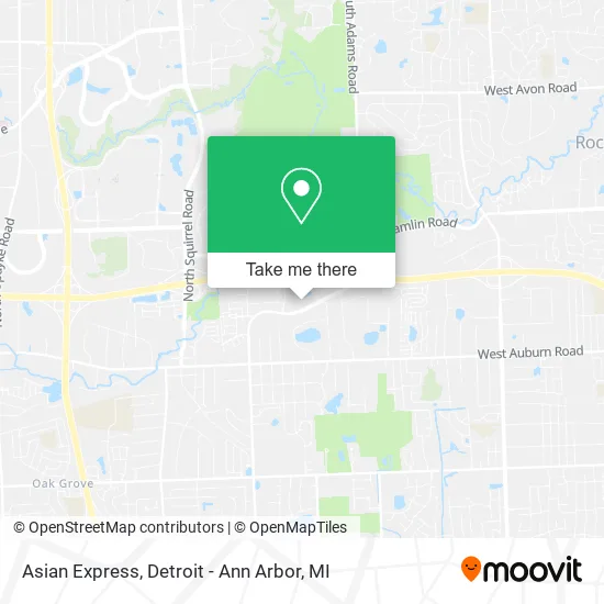 Asian Express map
