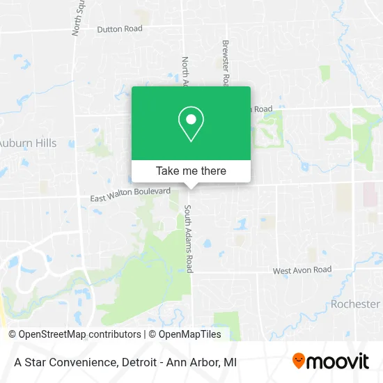 A Star Convenience map