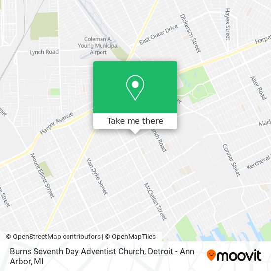 Burns Seventh Day Adventist Church map