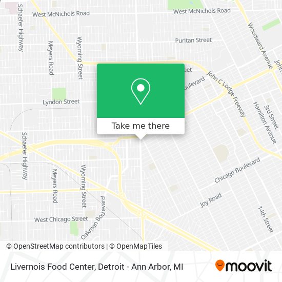 Mapa de Livernois Food Center