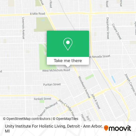 Unity Institute For Holistic Living map