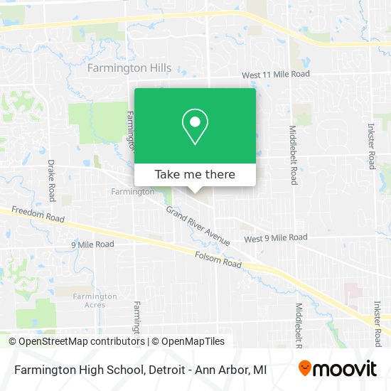 How to get to Farmington High School in Detroit - Ann Arbor, MI by Bus?